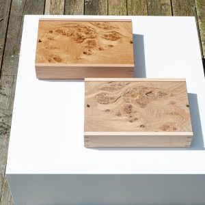 Burl Oak Keepsake Box