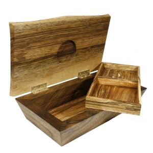 Waterdrop Jewelry Box in Walnut